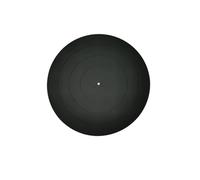 Tapis pour platine vinyle Tapis de plateau tournant en caoutchouc 12 pouces, conception Silicone for lecteurs disques vinyles, tapis antidérapant for(Black)