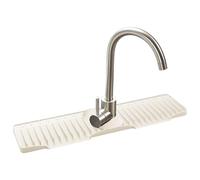 Tapis pour robinet d'évier - Tapis en silicone auto-drainant rapide 69,85 cm pente 15°,Pare-éclaboussures derrière robinet,Pour égouttage et séchage de gouttes sur plan de travail, autour, derrière et