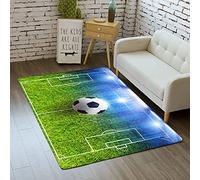 Tapis pour Salon Gamer Galaxy Ciel Étoilé Football Plage Étoile de Mer Dauphin Motif Tapis de Sol Intérieur pour Garçons Filles Enfants Collège Dortoir Chambre Bébé Pépinière (Coloré 3,140x200 cm)