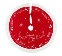 Tapis pour Sapin "Traineau" 90cm Rouge & Blanc