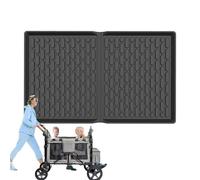 Tapis pour toutes les saisons - Housse de protection pour poussette, tapis de poussette durable | Tapis en silicone TPE pour poussette 2 places, tapis imperméable pour poussette
