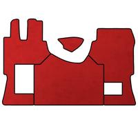 Tapis PRESTIGE LINE Mercedes ACTROS MP 4 à partir de 2011, MP 5 à partir de 2019 Cabine Large, Plancher Plat, siège Passager Non Suspendu (Rouge)