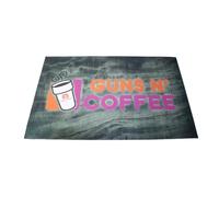 Tapis Professor Optiken Guns and Coffee II Vert 27,5x43 cm