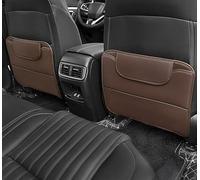 Tapis Protection Anti-Coup Pied Siège Voiture pour Kia Picanto 5-Door/Picanto 3-Door JA Ta SA 2004-2024, PU Cuir Coussin Protection du Siège Anti-Rayures Accessoires,Brown