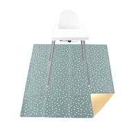 Tapis Protection Chaise Haute, Grand Tapis Anti-dérapant Imperméable 110cm Lavable Portable avec Motifs Enfants, Protection Sol Contre Éclaboussures Nourriture pour Bébé Tout-Petits