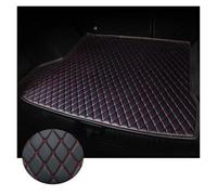 Tapis Protection Coffre pour Ford pour Mustang-Mach E 2021 Tapis De Coffre Voiture Personnalisé Doublure Chargement Intérieure Tapis Coffre(Black-Red)