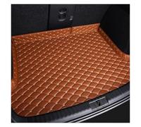 Tapis Protection Coffre pour Mitsubishi pour Pajero 5seat 2007-2017 2018 2019 PU Cuir Personnalisé Tapis Coffre Voiture Protection Plateau À Bagages Étanche(Brun)