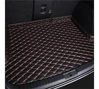 Tapis Protection Coffre Tapis De Coffre Voiture Personnalisé en Cuir Artificiel pour Maserati pour Quattroporte pour Ghibli pour GranTurismo pour Grecale Coffre Doublure Tapis(Noir Rouge)