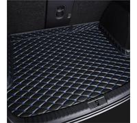 Tapis Protection Coffre Tapis De Coffre Voiture Personnalisé en Cuir Artificiel pour Maserati pour Quattroporte pour Ghibli pour GranTurismo pour Grecale Coffre Doublure Tapis(Noir Bleu)
