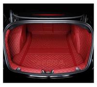 Tapis Protection Complet pour Coffre Avant Et Arrière 5 Places pour Tesla pour Modèle Y 2017-2022 2023 Protection Dossier Siège Doublure Chargement Bac Coffre(C Type Red)