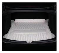 Tapis Protection Complet pour Coffre Avant Et Arrière 5 Places pour Tesla pour Modèle Y 2017-2022 2023 Protection Dossier Siège Doublure Chargement Bac Coffre(B Type White)