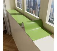 Tapis Protection d'Appui Fenêtre 3,5 mm, Résistant à la Chaleur & Imperméable Protecteur, Silicone Rebord pour Appuis Étroits et Fenêtres en Baie(Green2,200x20cm)