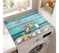 Tapis Protection Laveuse Sécheuse Coquillages D'étoiles Mer Plage Machine à Laver Tapis Couverture Absorbant Antidérapant Réfrigérateur à Micro Ondes Sans Lavage (Couleur 3,40x50cm)