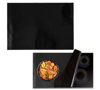 Tapis Protection Plaque Induction 54 × 90 cm, Silicone + Fibre de Verre, Difficilement Inflammable et Résistant à la Chaleur, Convient pour des TempéRatures Jusqu'à 250°C, pour les Cuisines