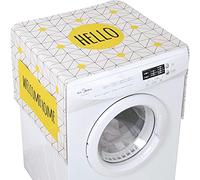 Tapis Protection Refrigerateur Housse Protege Cache Rangement Meuble Machine a Laver à Laver Rangement Frigo Housse Pour Lave Linge Bonjour jaune 55 X 140cm