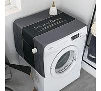 Tapis Protection Refrigerateur Housse Protege Cache Rangement Meuble Machine a Laver à Laver Rangement Frigo Housse Pour Lave Linge Gris pur 55 X 140cm