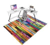 Tapis Protection Sol Chaise Bureau 60 x 70 cm, Tapis Chaise de Bureau, Tapis de Sol Bureau, Tapis de Chaise Roulante, Tapis Gaming Sol pour Parquet, Carrelage et Sols Stratifiés, Facile à Nettoyer