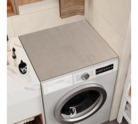 Tapis Protection Supérieur For Laveuse Et Sécheuse,Housses Protection For Laveuse Et Sécheuse For Dessus,Tapis Pliable Et Réutilisable For Buanderie(Cream Apricot,60x60CM)