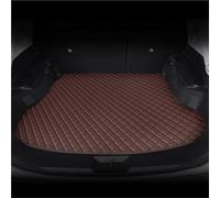 Tapis Protection Tapis Coffre Voiture Personnalisés en Cuir PU Détails Intérieurs Accessoires Tous Les Modèles pour Toyota pour Crown 2010-2014 2015-2018(Café,2015-2018)