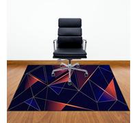 Tapis Protections Sol Chaise Bureau 150 x 200 cm Tapis De Sol Gaming Tapis Protectors De Sols Durs Antidérapant Tapis de Sol Gamer Multi-surfaces Carrelage Tapis De Chaise Polyvalent Pour La Maison