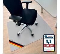 Tapis protège-sol - KARAT - Gris - 90 x 120 cm - Polypropylène - Rugueux