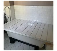 Tapis protège-Sol Pliant Baignoire Couverture, Étagère De Rangement Panneau Anti-poussière Couverture D'isolation, 0,6cm D'épaisseur PVC Ponts De Baignoire Étagère Bain, 22 Tailles(75x150x0.6cm)