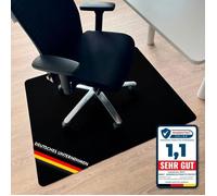 Tapis protège-sol Pour chaise de bureau, Épaisseur : 1,9 mm, Noir 75 x 120 cm