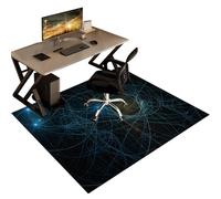 Tapis Protège-Sol pour Chaise, Tapis Gamer Sol, Tapis de Chaise Roulante, Tapis Chaise de Bureau, 60 x 70 cm Tapis Protection Sol Chaise Bureau Gaming pour Plancher de Bois, Parquet, Carrelage