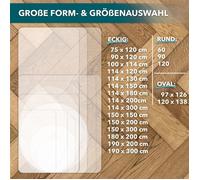 Tapis protège-sol Pour sols durs Polycarbonate Transparent et fomes 114 x 120 cm