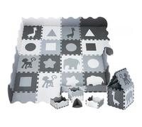 Tapis puzzle bébé MOBY SYSTEM 150x150 cm mousse EVA gris