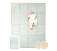 Tapis Puzzle Bébé XL 170 x 120 cm Hygge Beige - 16 Dalles Épais & Doux