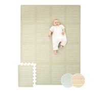 Tapis Puzzle Bébé XL 170x120 cm Gris Hygge - 16 Dalles Épais & Doux