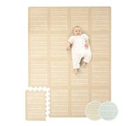 Tapis Puzzle Bébé XL 170x120 cm Hygge Sand - 16 Dalles Épais & Doux