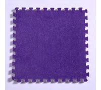 Tapis Puzzle Carré en Mousse Emboîtable, 32 Pièces, Tapis d'escalade Moelleux, Tapis Antidérapant，Violet 32 pièces