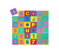 Tapis puzzle de jeux 86 pièces plastique multicolore