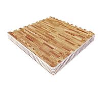 Tapis puzzle de protection avec bordures interconnectables de 1,2cm d'épaisseur en mousse EVA 18 éléments - Coloris Noir, Bleu, Gris ou Rouge