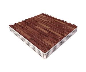 Tapis Puzzle de Protection Bordures interconnectables de 1,2cm d'épaisseur en Mousse EVA 18 éléments - Coloris Noir, Bleu, Gris Rouge