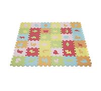 Tapis Puzzle d'éveil et de Jeu - Dalles en Mousse XXL pour bébé ou Enfant Bas âge - Anti-dérapantes, Idéal Ramper, Jeu Intérieur/Extérieur 36 pièces (style animal)(B)