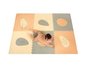 Tapis Puzzle élégant pour bébé 180 x 120 cm Jungle - 6 plaques XXL de 60 x 60 cm - 20% Plus épais et Plus Doux - Tapis de Jeu pour Enfants - sans substances nocives, sans Odeur et Facile d'entretien