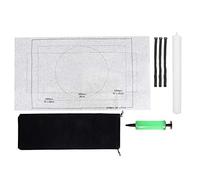 Tapis Puzzle en Feutre pour Scie Puzzles STO Pad, Tapis de Jeu en L avec Tube Gonflable et Sangles, Puzzle et pour Jusqu'à 1500 Pièces, Tri et Contraste, Noir ou Gris (26 * 46 inches)