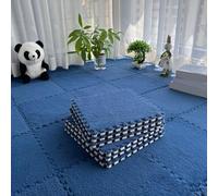Tapis puzzle en mousse emboîtable, carreaux de sol en peluche douce pour salon et chambre à coucher