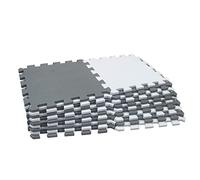 Tapis Puzzle Mousse pour Bébé, Tapis d'eveil Bebe 18 pièces, Chambre de Jeu pour Enfants, 30 x 30 cm, Gris et Blanc, Épaisseur 1 cm (Gris 18PC)
