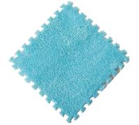 Tapis Puzzle Mousse Tapis de Puzzle en Mousse EVA Peluche, 8 pièces, for Couverture Mur à Chambre Coucher, Maison, Carreaux carrés(Sky Blue)