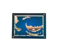 Tapis puzzle Piatnik 90 cm Néoprène antidérapant texturé Bleu-vert foncé