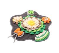 Tapis puzzle pour chien, tapis d'alimentation interactif, stimulation cognitive, réduction de l'ennui, jouet de travail du nez pour chiens de petite et moyenne taille, 60 x 60 x 2 cm, multicolore