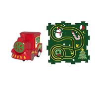 Tapis puzzle « train ferroviaire » - Kit de jeu pour - Kit de chariot de voie électrique - Kit de jeu de puzzle - Constructeur de routes, construction de tapis de transport de chemin de fer