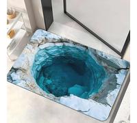 Tapis qui ressemblent à un trou, tapis à trous 3D 2026 - Le chien a peur du tapis 3D, tapis 3D sans fond avec illusion d'optique, tapis qui ressemble à des trous, comme test et jeu avec chien