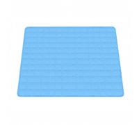 Tapis Rafraîchissant Chat Polyester Doux, Gel Non Toxique, Vichy Bleu | Tapis Refroidissant Chien Ultra-Frais, Tailles S-XXL, Idéal Multi-Animaux, Camping Voiture Bureau, Lapin Humain