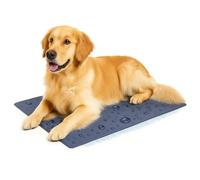 Tapis rafraichissant Chat - Tapis rafraichissant Chien - Taille XL 100 x 60cm - Pliable et Facile à Ranger - Tapis rafraichissant Chien XL - Flamingo Tapis rafraîchissant Drop Gris