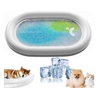 Tapis Rafraichissant Chein, Tapis Refroidissant pour Chat, Panier Chien De Été avec Oreiller, Gel Cooling Mat Dog, 60x50cm Couverture Rafraichissante pour Chats Et Chiens Petite